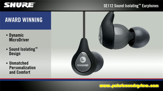 Earphone Sound Isolating Terbaru SE112 Dari Shure