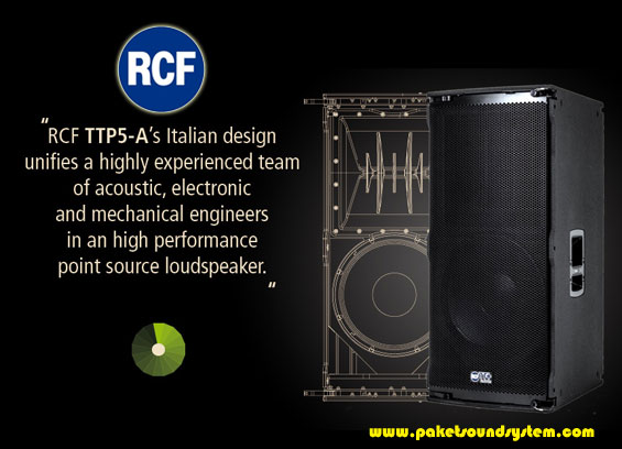 Solusi Sound System Line Array Point Source Aktif RCF TTP5-A