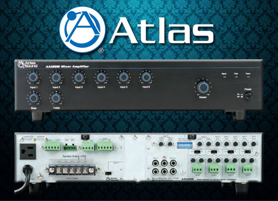 Audio Mixer Amplifier Atlas Sound AAPHD Series