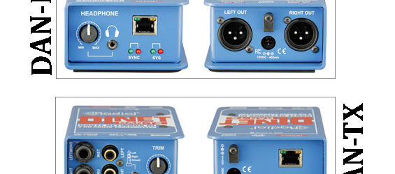 Konverter Audio Stereo Radial DiNET DAN-TX dan Radial DAN-RX