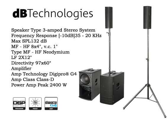 Paket Sound System dB Technologies ES1203