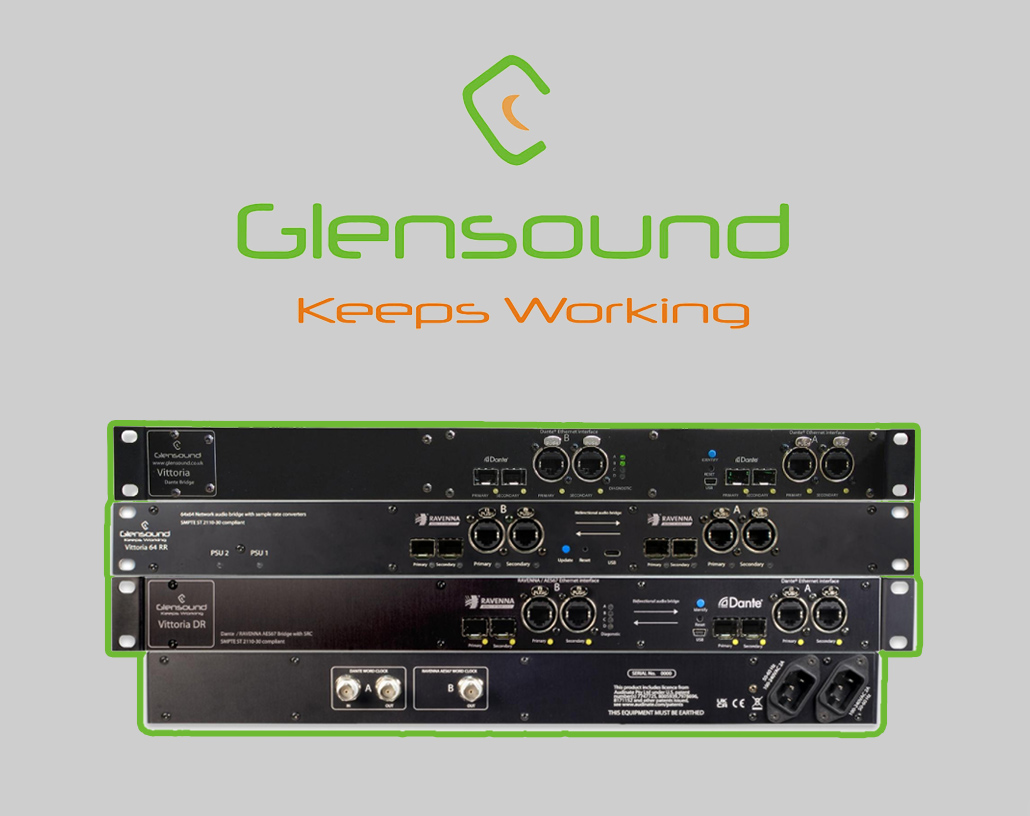 Perangkat Network Bridge Jaringan Audio Glensound Vittoria 64