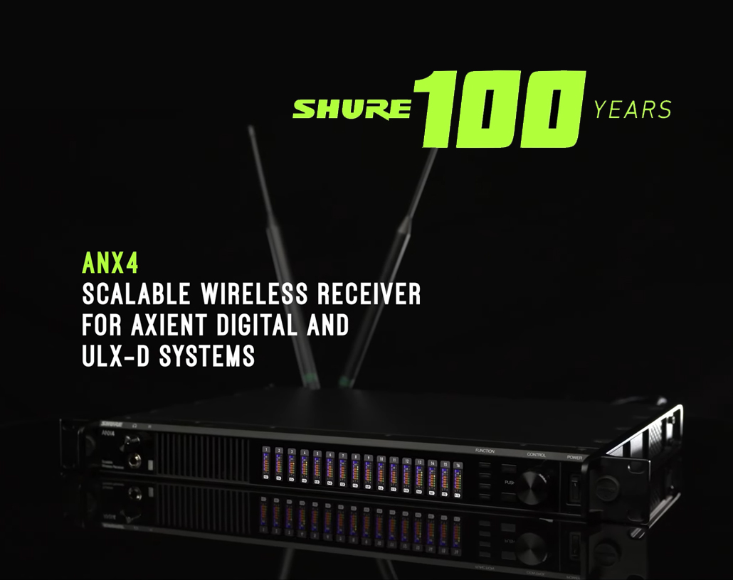 Shure Meluncurkan Perangkat Penerima Sinyal Wireless ANX4