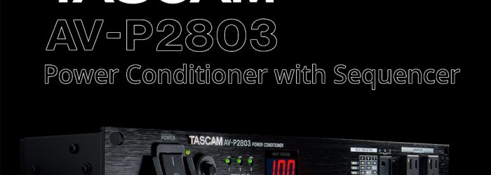 Perangkat manajemen daya TASCAM AV-P2803 dan AV-P5015N