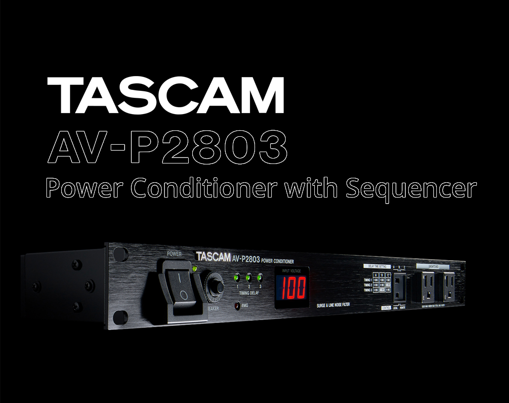 Perangkat manajemen daya TASCAM AV-P2803 dan AV-P5015N