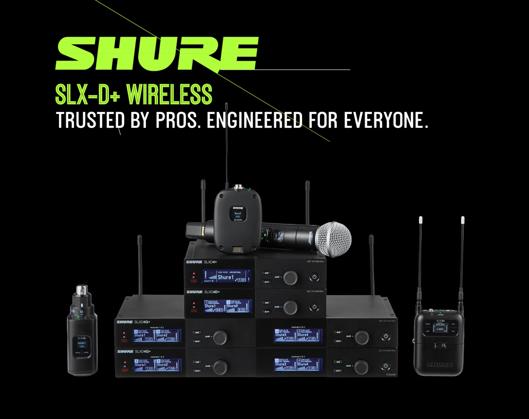 Sistem mikrofon wireless Shure SLX-D+