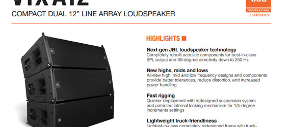 Sound System Line Array JBL VTX A12