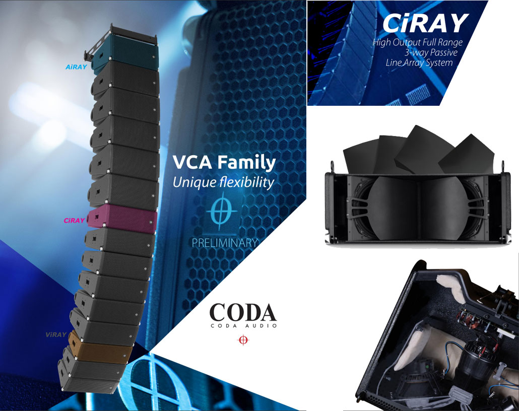 Sound System Linearray CODA Audio CiRAY