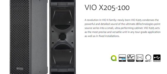 Sound System Point Source dBTechnologies VIO X205