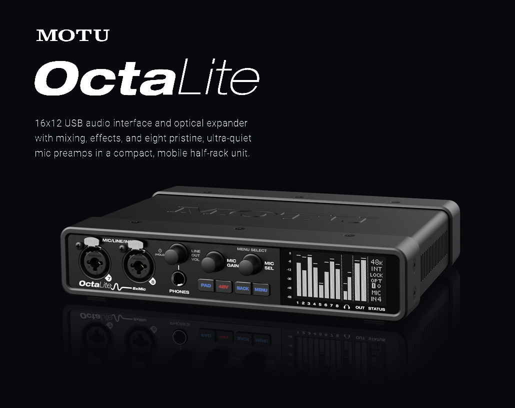 Soundcard recording USB MOTU Octalite