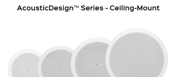 Speaker Ceiling QSC Audio AcousticDesign