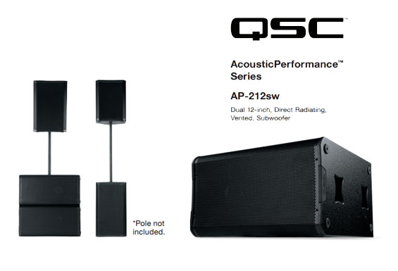 Speaker Sound System QSC AcousticPerformance AP-4122m dan AP-212sw