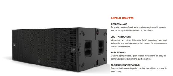 Speaker Subwoofer JBL Professional VTX B28