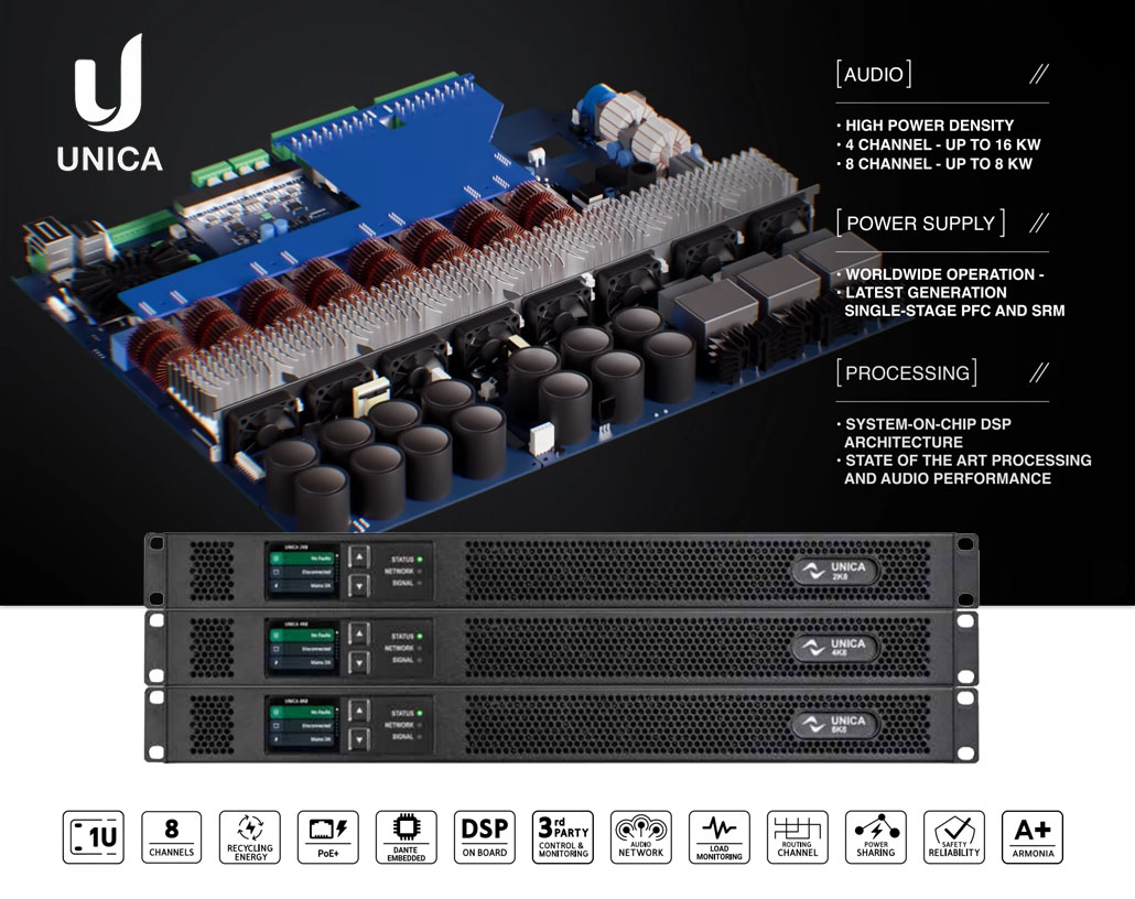 Power Amplifier Digital Powersoft Unica