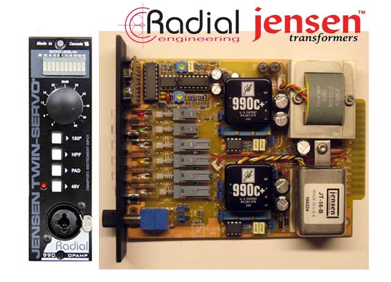 Preamp Mikrofon Radial Jensen Twin Servo 500