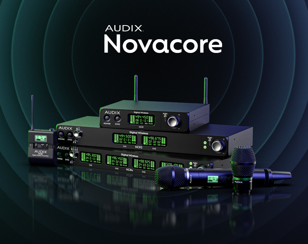 sistem mikrofon wireless digital Audix Novacore NCR2 dan NCR4