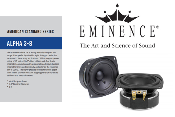 Komponen Speaker Eminence Alpha 3