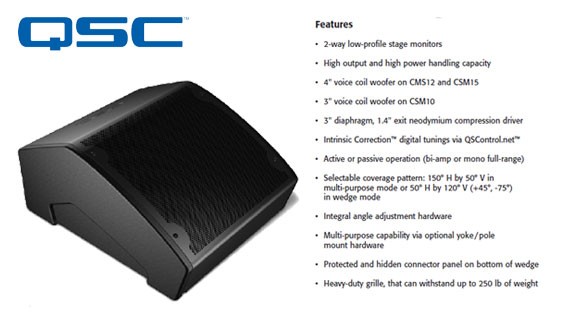 Speaker Monitor Panggung QSC Seri CSM
